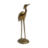 Figurine de heron en laiton doré vintage dimension