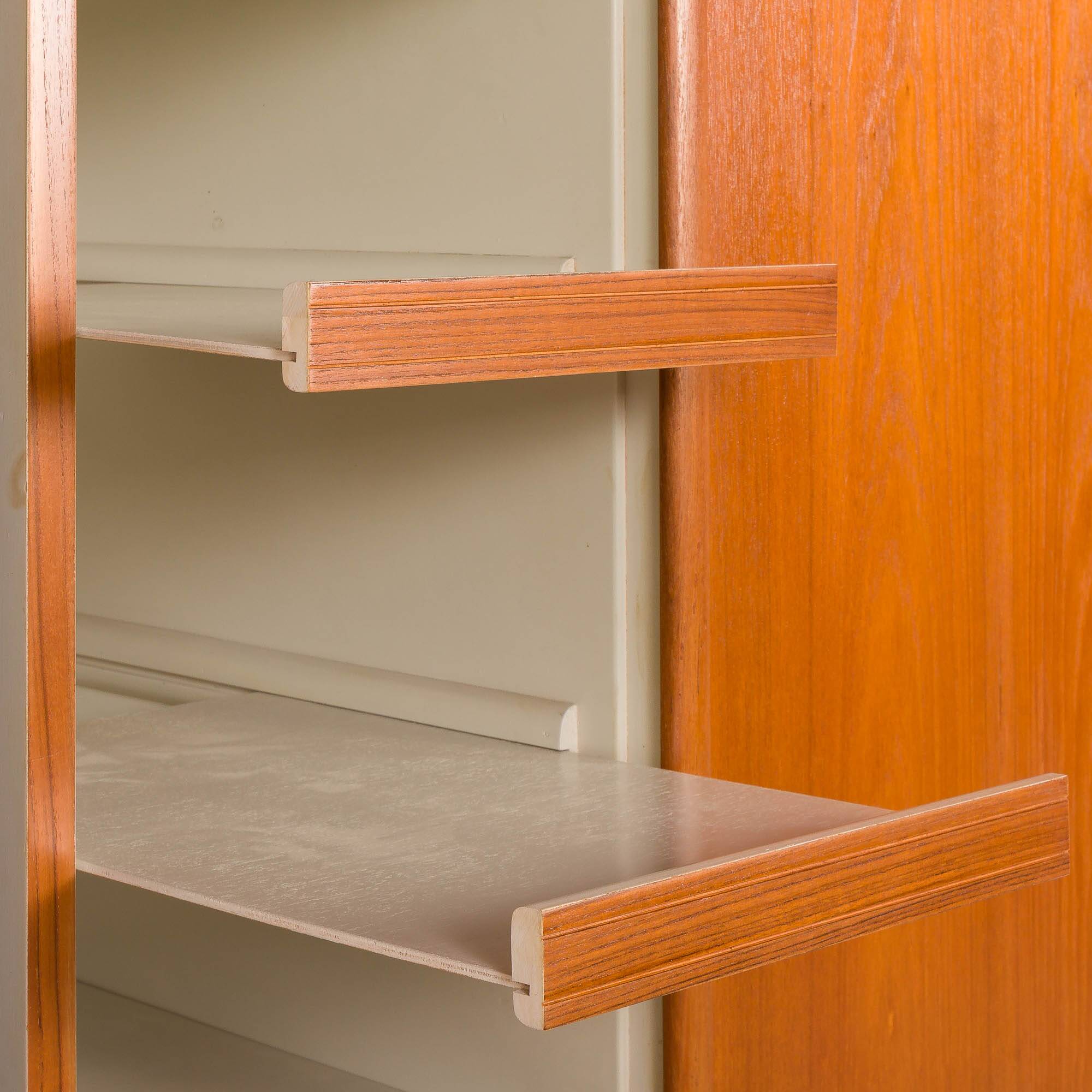 Omann Jun Extra large mid century teak wardrobe, Denmark, 1970s