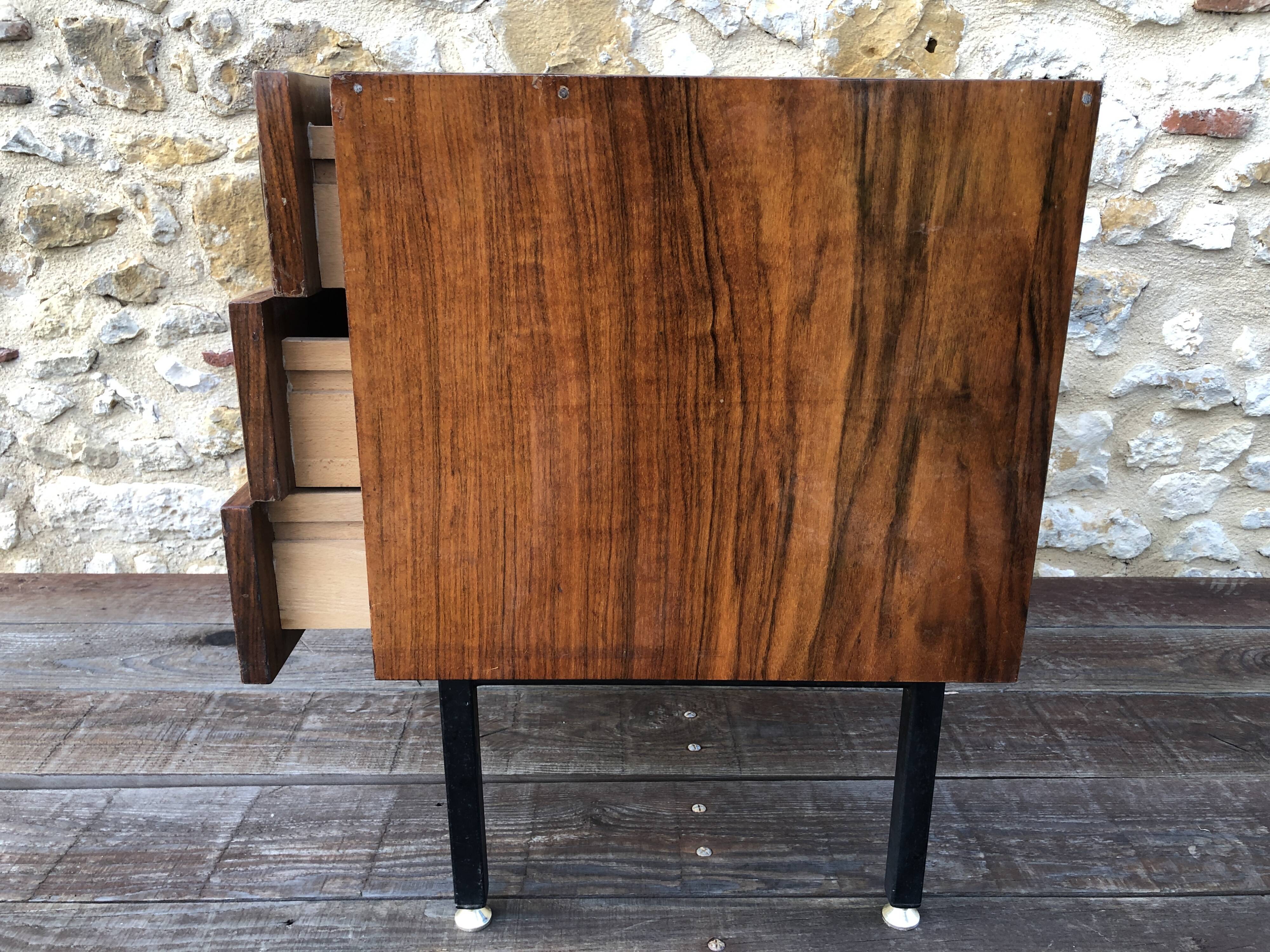 Vintage dresser with three rosewood drawers circa 70