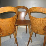 Suite 4 chairs Bistro Baumann model Ant 1960