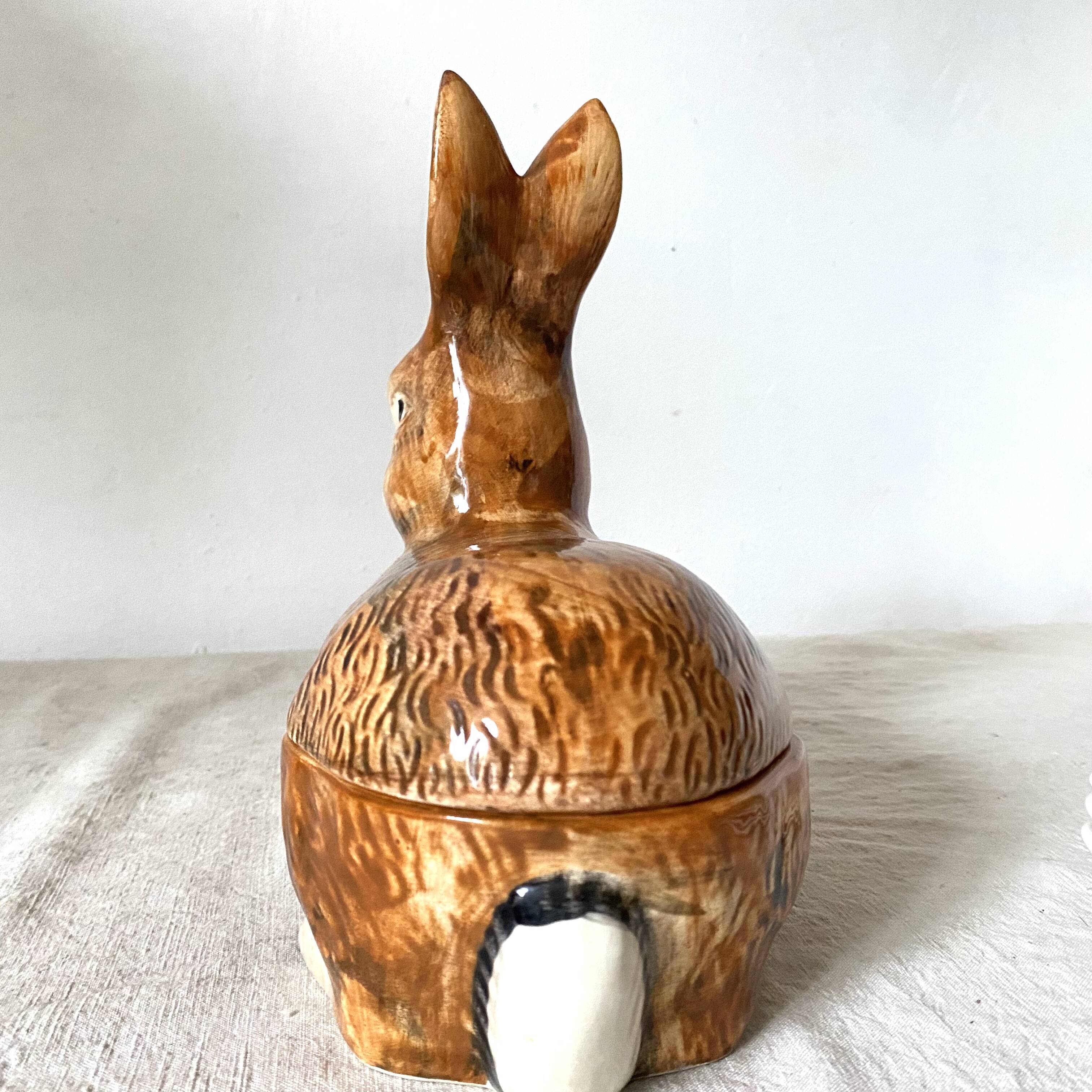 Ceramic rabbit, Caugant earthenware terrine