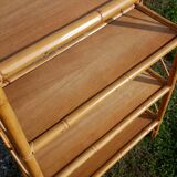 Vintage rattan shelf