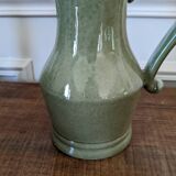 Glazed ceramic pitcher