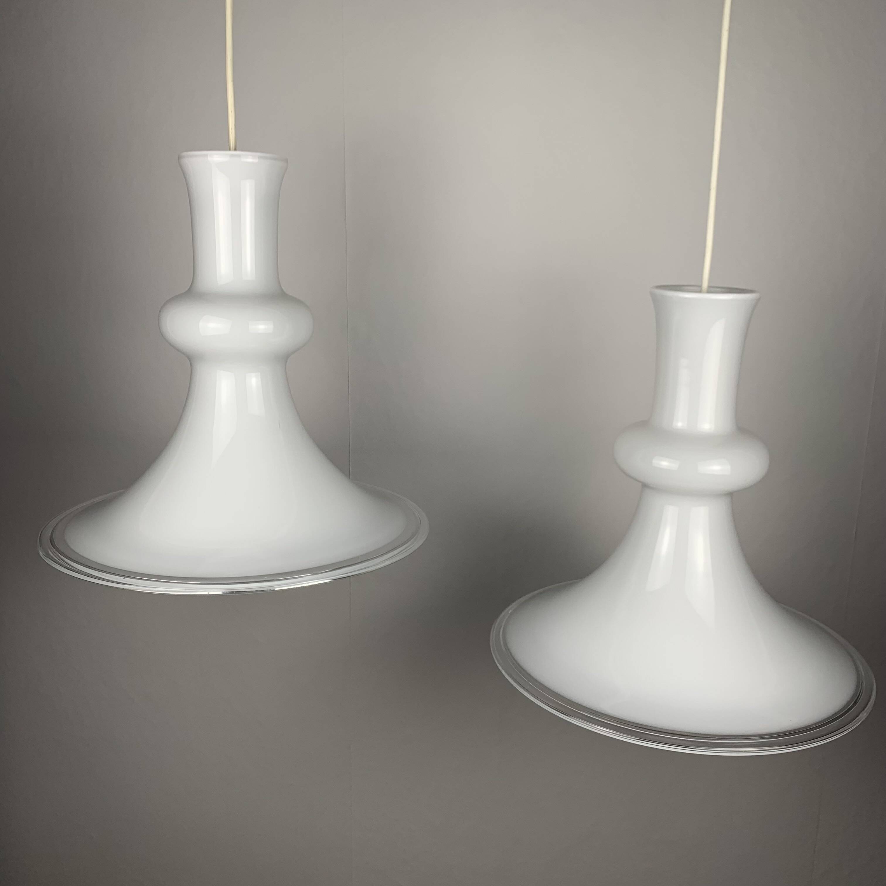 Duo suspension par Michael Bang pour Holmegaard, 1970