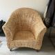 Fauteuil en feuilles de bananier tressées