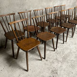 Series of 17 Fanette bistro chairs 1960 tapiovaara style
