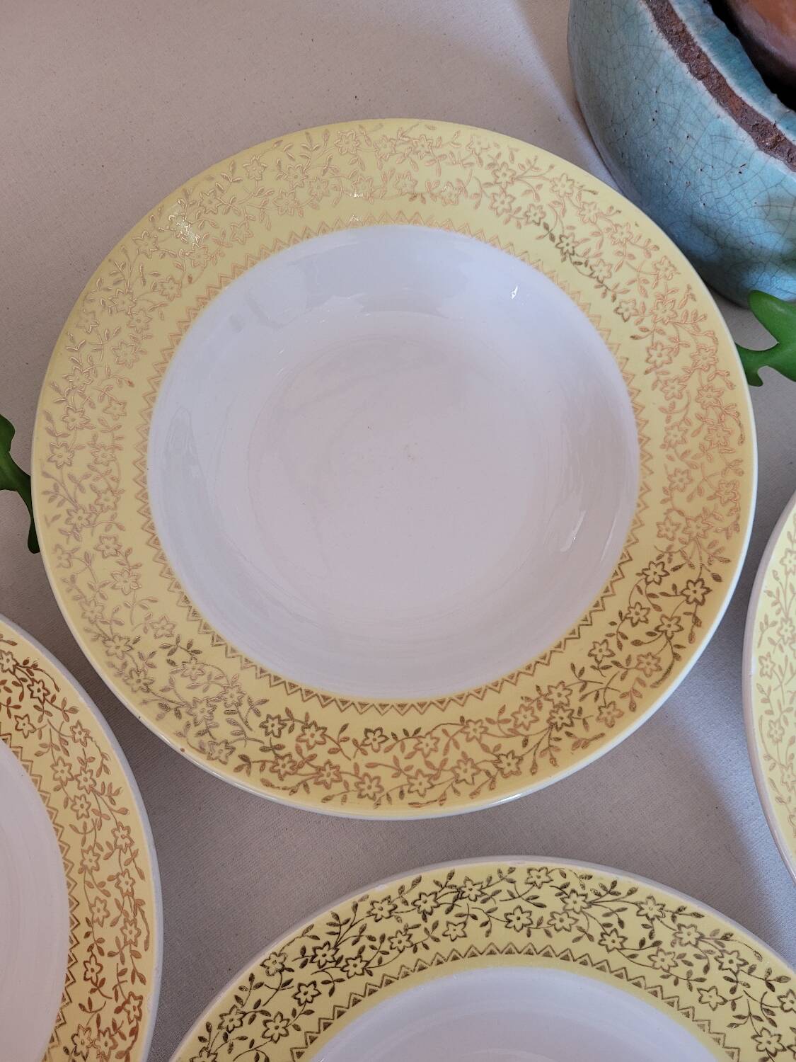 Set of 6 deep plates Badonviller