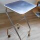 Tablette de style industriel en acier et plateau bois