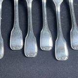 6 fourchettes de table en métal argenté Frionnet François
