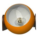 Pair of Space Age eyeball orange lamps by Massive Belgium