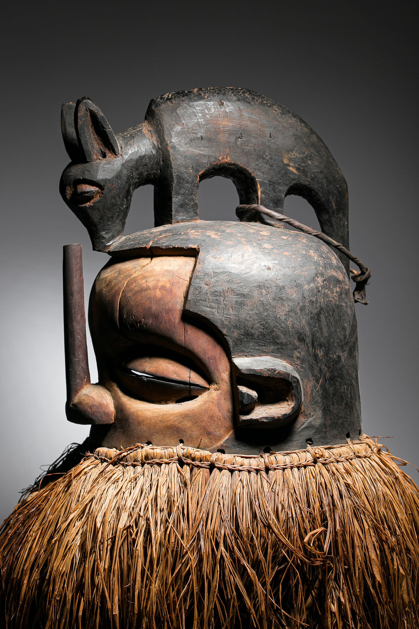 African mask Yaka Suku - Ethnic decoration of Congo