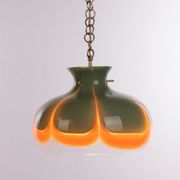Suspension Kaiser Leuchten avec verre de Murano.