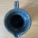 Stoneware pitcher signed Baudat