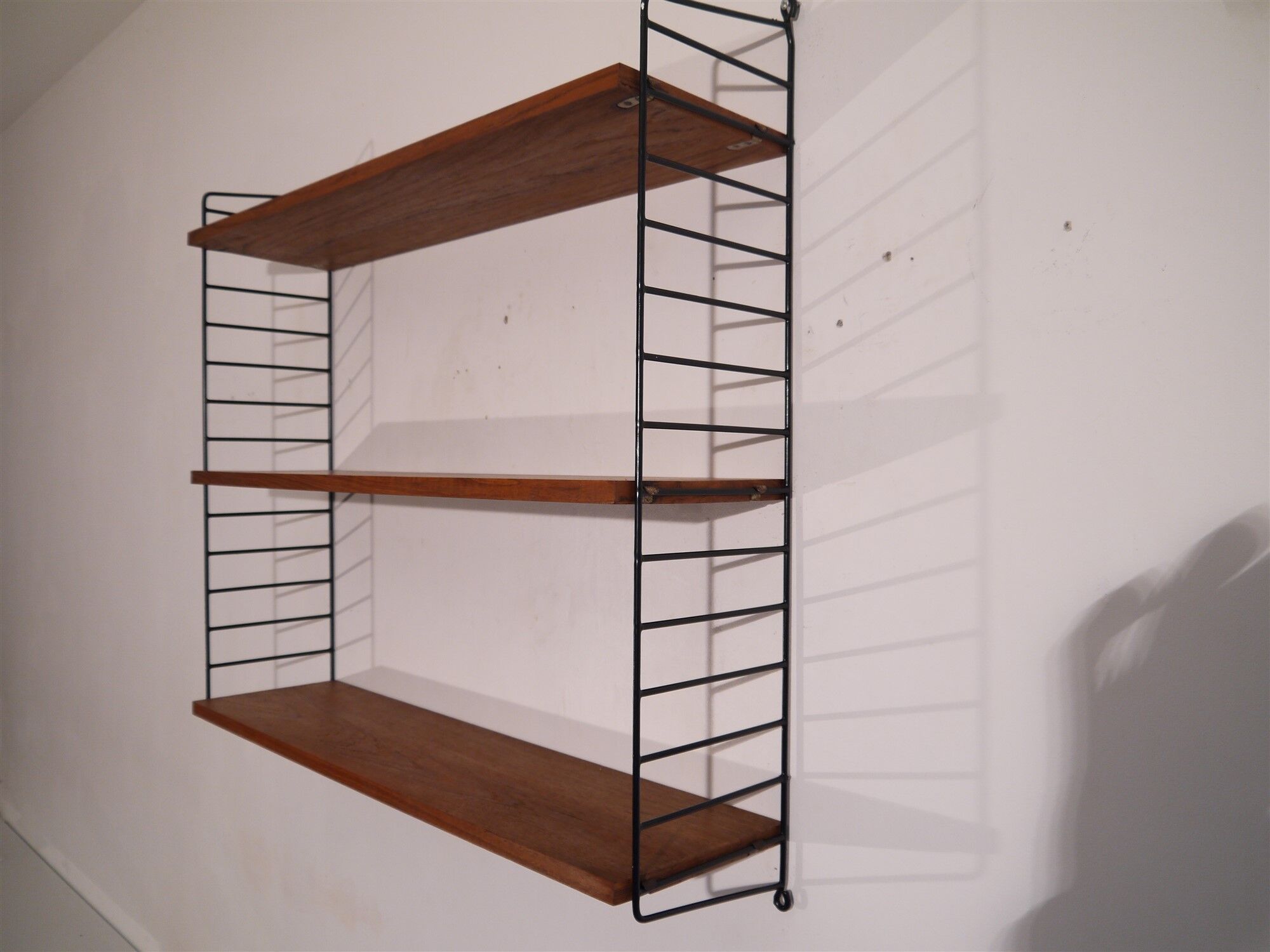 Scandinavian vintage String shelf, Sweden, 1960