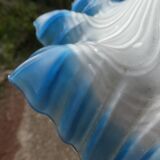 Baladeuse en verre vintage drapée bleu