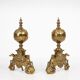 Large 20th Century Neo-Classical Copper Firebucks, France, 1940, Set of 2