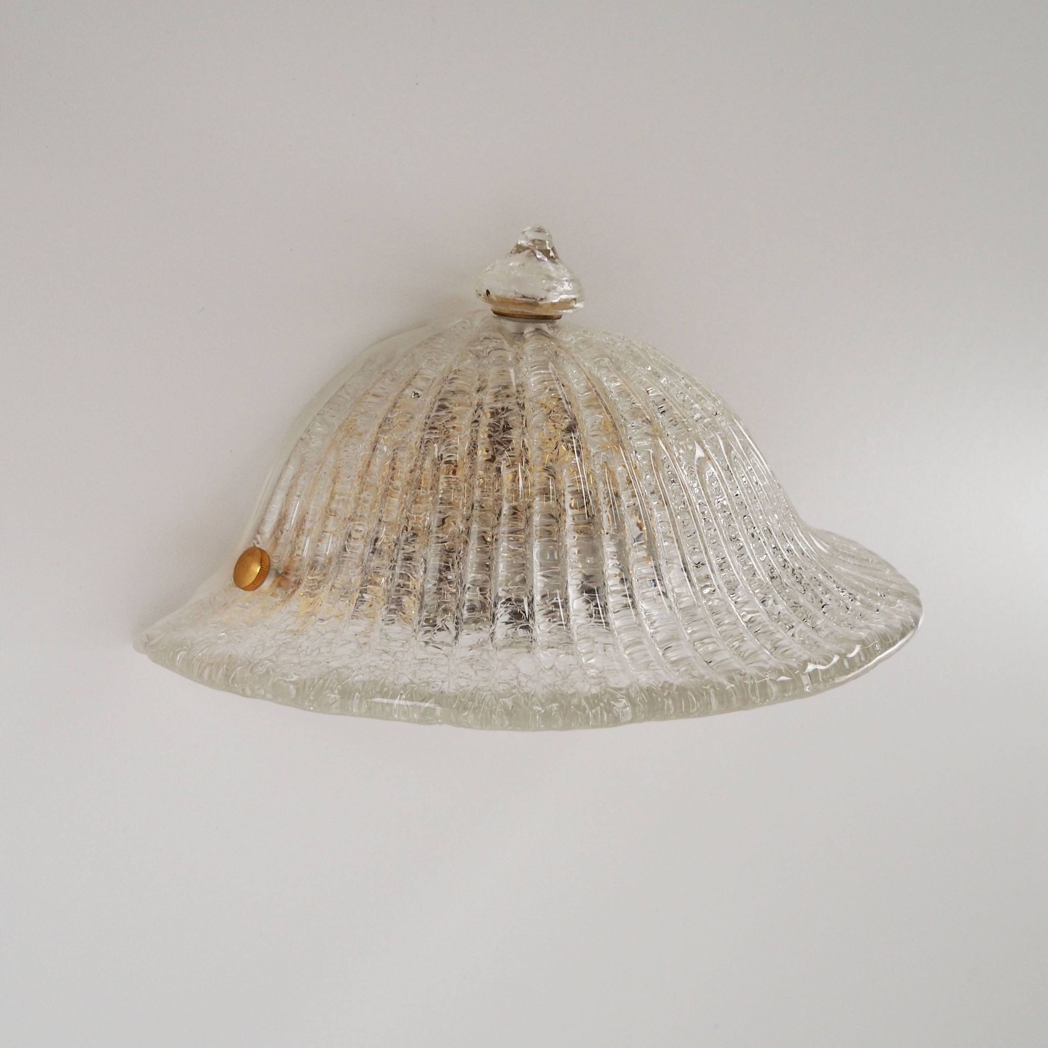 Wall lamp, Murano glass, Italian design, 1970s, manufacture: Italy