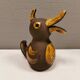 Old ceramic piggy bank. shaped like a duck from hegnetslund denmark