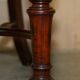 Chesterfield captain's armchair William IV in restored leather with hardwood.