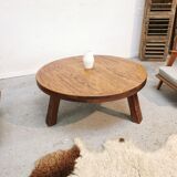 Vintage tripod coffee table brutalist style