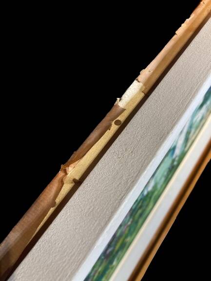 Peinture au couteau signée Moun-Pollat