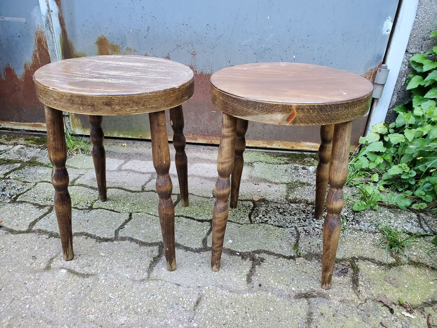 Pair of vintage Baumann stools 80