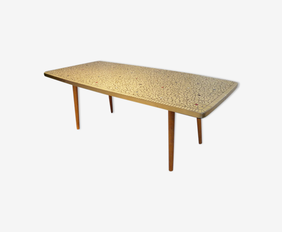 Table basse mosaïque tessons