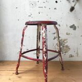 Workshop stool Nicolle patinated