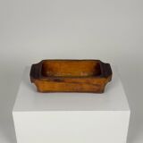 Imposing storage compartment in carved solid wood, Auvergne, early 20th century