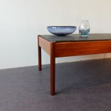 Vintage coffee table with stone tray