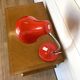 Vintage Desk Lamp Swan Neck Red - 70s Pop Art Design