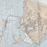 Vintage map of the bay of La Rochelle Charente Maritime 1965