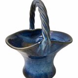 Basket pot cover, Vintage ceramic