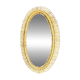 Miroir en bambou italien du milieu du siècle, années 1960