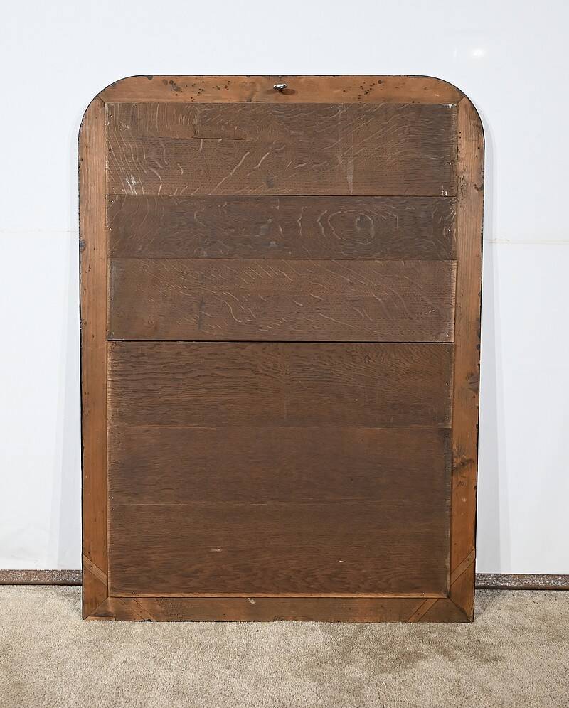 Large Blackened Wooden Mirror, Louis-Philippe style – Mid-19th century