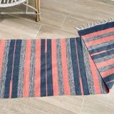 Tapis Kilim coton Années 1980