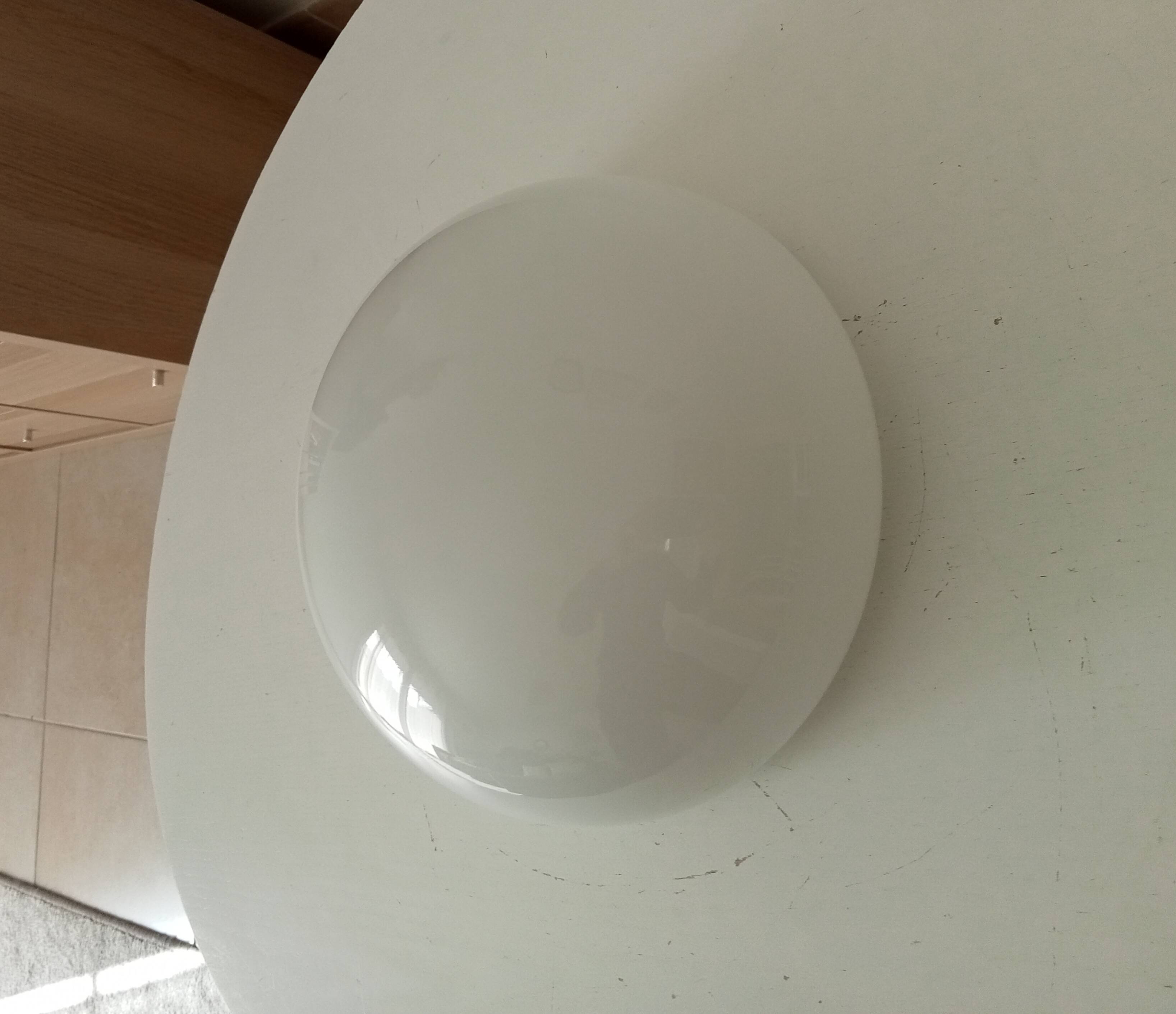 Vintage ceiling light in opaline from the 1960s.