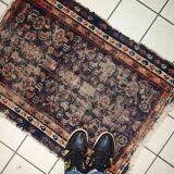 Ancient Persian carpet Malayer handmade 70cm x 93cm 1900s, 1C811