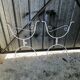 Garden furniture in white metal