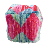Housse de pouf bouchérouite faite à la main