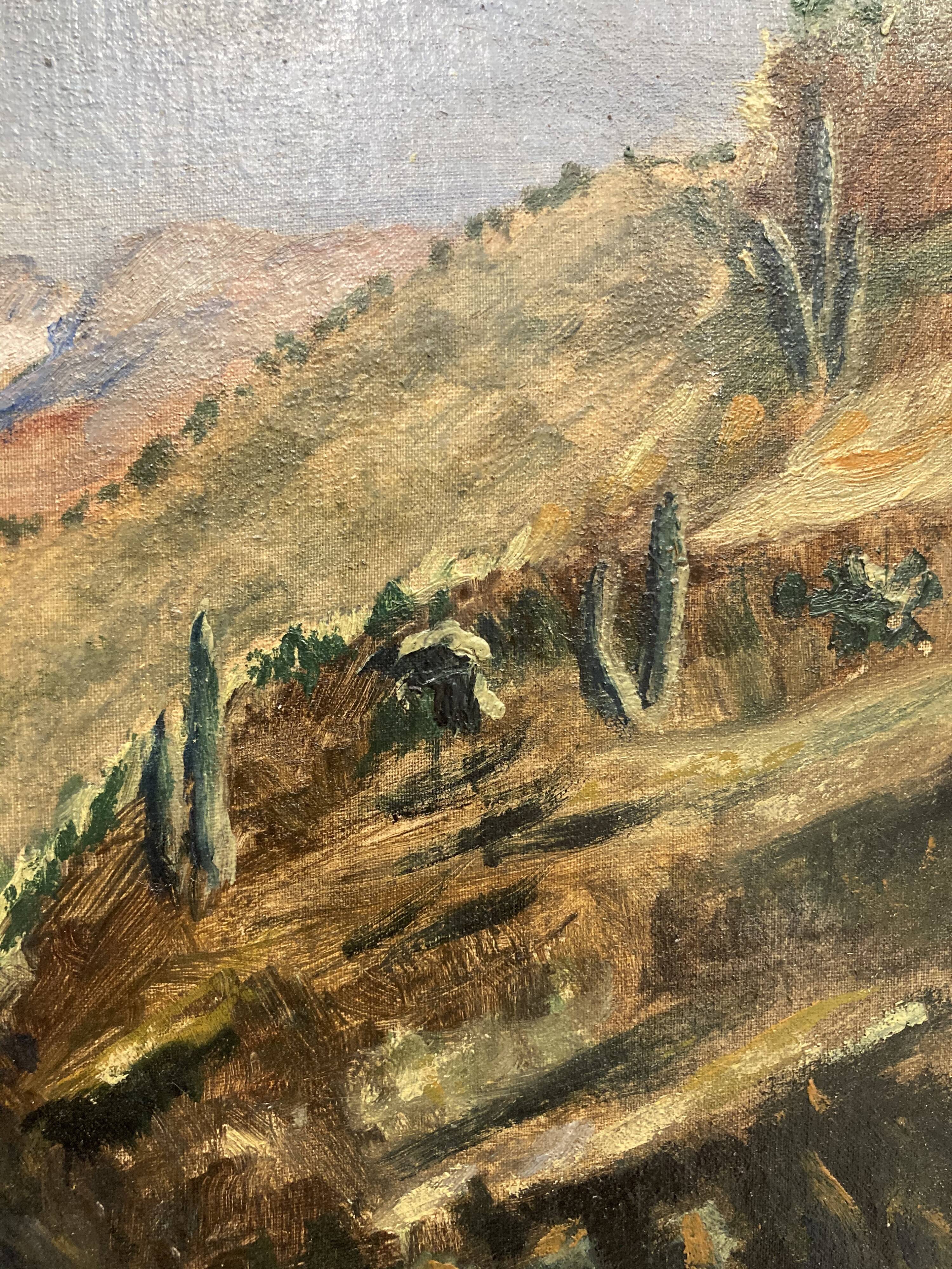 Vintage framed painting