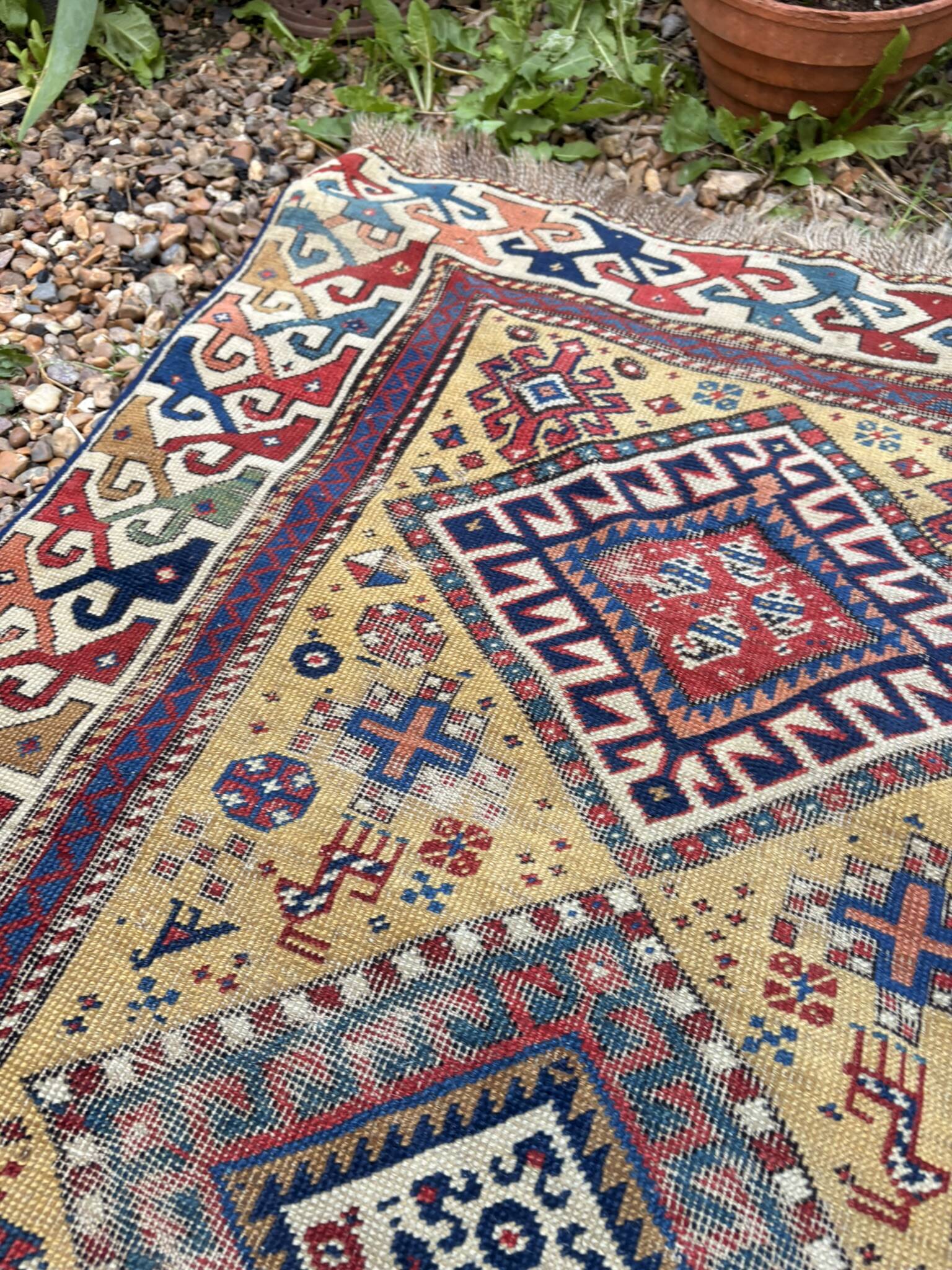Persian Corridor Rug Antique Handwoven 85x340 Tribal Boho Turkish Kurdish