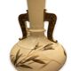 Flattened ball shaped vase circa 1900 G.d Et Cie in Limoges