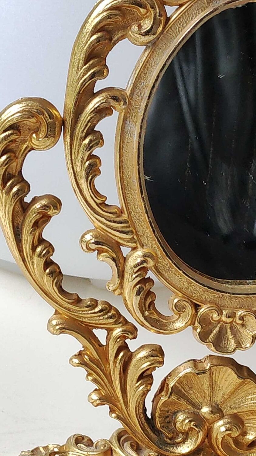 Table mirror on psyche style Louis XV 19,5x14,5cm