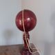 Bilboquet ancien bois lasuré prune violet