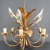 “Calla Lily” Chandelier by Hans Kögl, Hollywood Regency, c. 1970,
