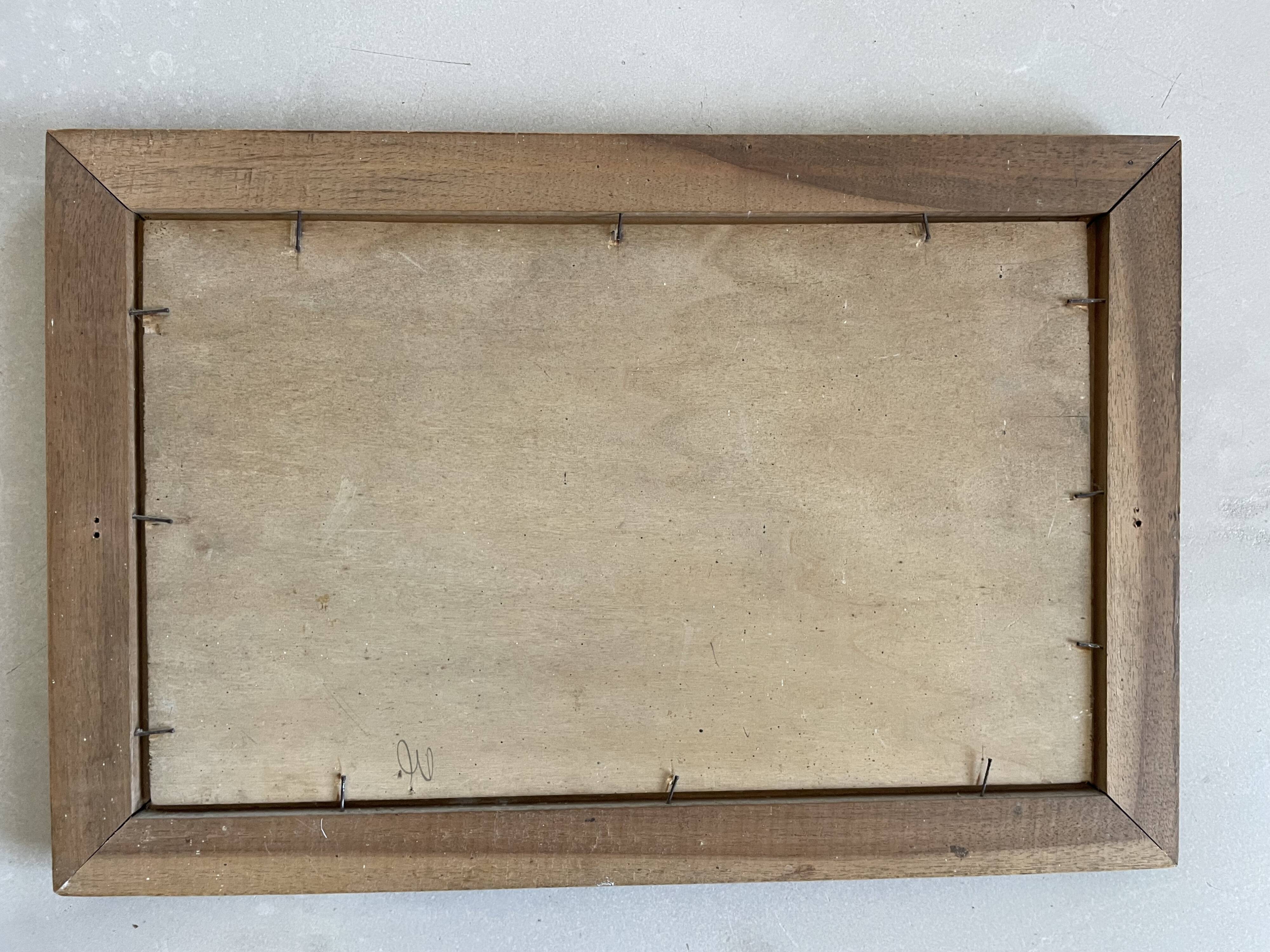 Wood marquetry table