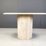 Vintage Travertine Console Table, 1970s