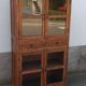 Antique teak cabinet with two drawers and four doors