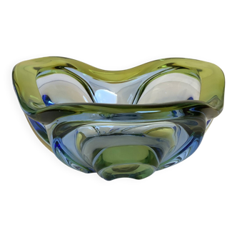 Vide poche coupe bicolore Murano